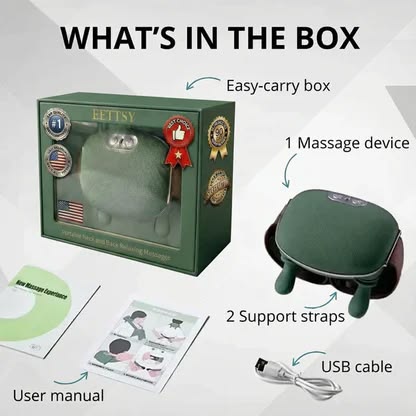 Smart Neck & Shoulder Massager with Heat Compression – Deep Kneading Shiatsu Relaxation Belt